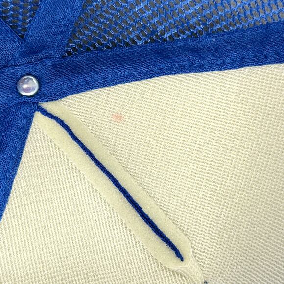 VTG Snap Back Trucker Hat Golden Spike R.V. Park Utah 90s Grandpa Cap Foam Mesh - Picture 10 of 10